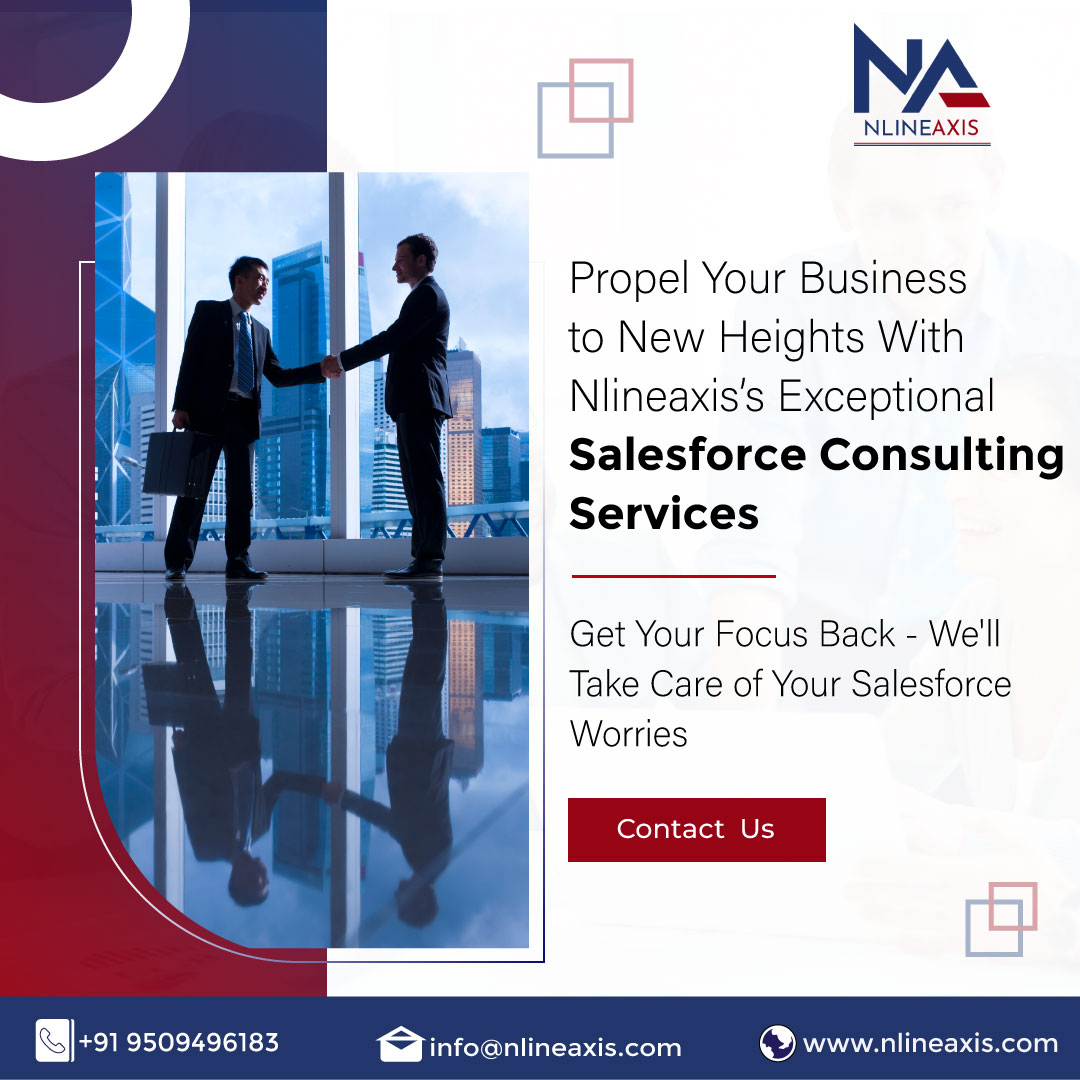 NLINEAXIS's tweet image. 🚀 Propel Your Business to New Heights with @NLINEAXIS&apos;s Exceptional #SalesforceConsultingServices 📈

Don&apos;t let Salesforce complexities hold you back! Contact us today for a consultation and let&apos;s take your business to greater heights together. ✉

#SalesforceManagement