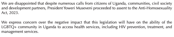 KELINKenya's tweet photo. .@KELINKenya is concerned over the negative impact that this legislation will have on the ability of the LGBTQ+ community in Uganda to access health services, including HIV prevention, treatment, and management services.
#LoveIsLoveEAC
#PrideMonth2023 https://t.co/hsjOJFLvBC