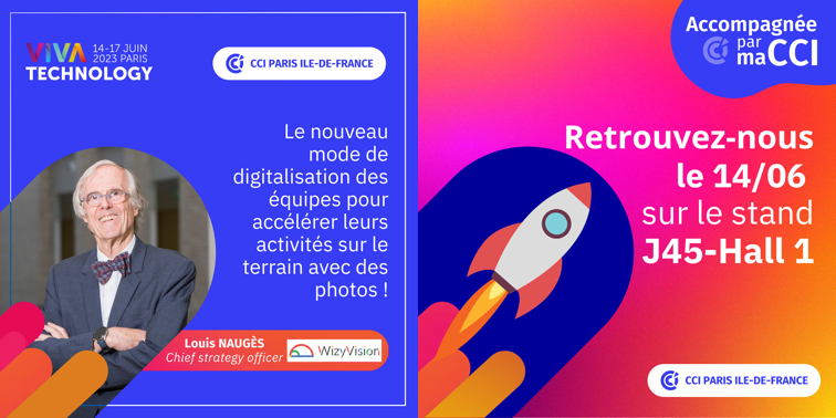 WizyVision sera exposant à VivaTech, du 14 au 17 juin 2023

Un grand merci à la CCI de Paris-IdF d'avoir sélectionné WizyVision parmi de très nombreux candidats pour avoir un espace sur le stand de la CCI à VivaTech.
linkedin.com/company/viva-t…

Venez nous voir, nombreux, le 14 juin!