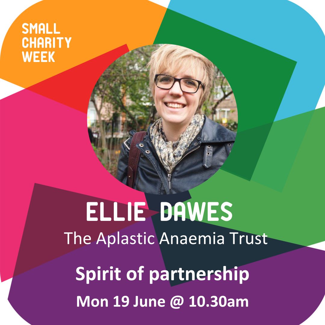 SmallCharity_Wk's tweet photo. Mon 19 June 10.30am join Claire Baggott from the Better Together Project &amp; Ellie Dawes from @AplasticAnaemia as they discuss fundraising &amp; the spirit of working together.

Book your place today https://t.co/GS41hTaEIX

#SmallCharityWeek
#SmallCharitiesTogether https://t.co/jRg3akZsXu