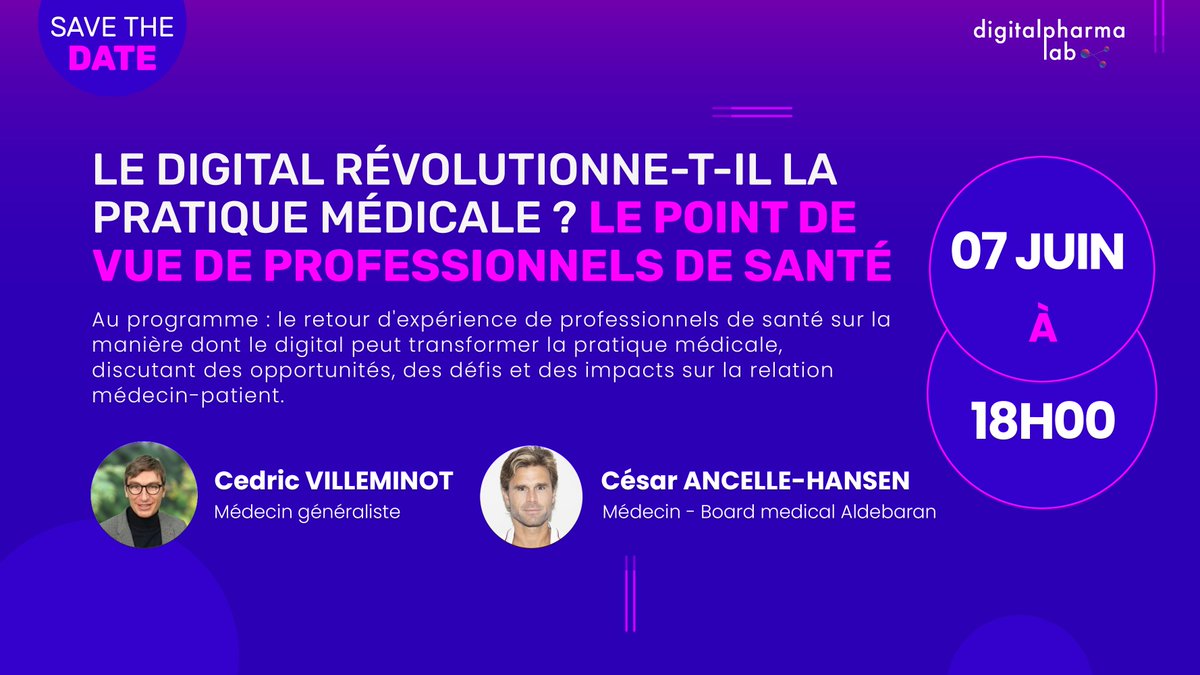 📣 Découvrez l’événement estival incontournable : le summer Afterwork de Digital Pharma Lab ! ☀️

📆 Rendez-vous mercredi 7 juin à partir de 18h au Schoolab, un lieu propice à l'innovation et à l'échange.

Inscrivez-vous 👉 lnkd.in/eXzQ-mDv