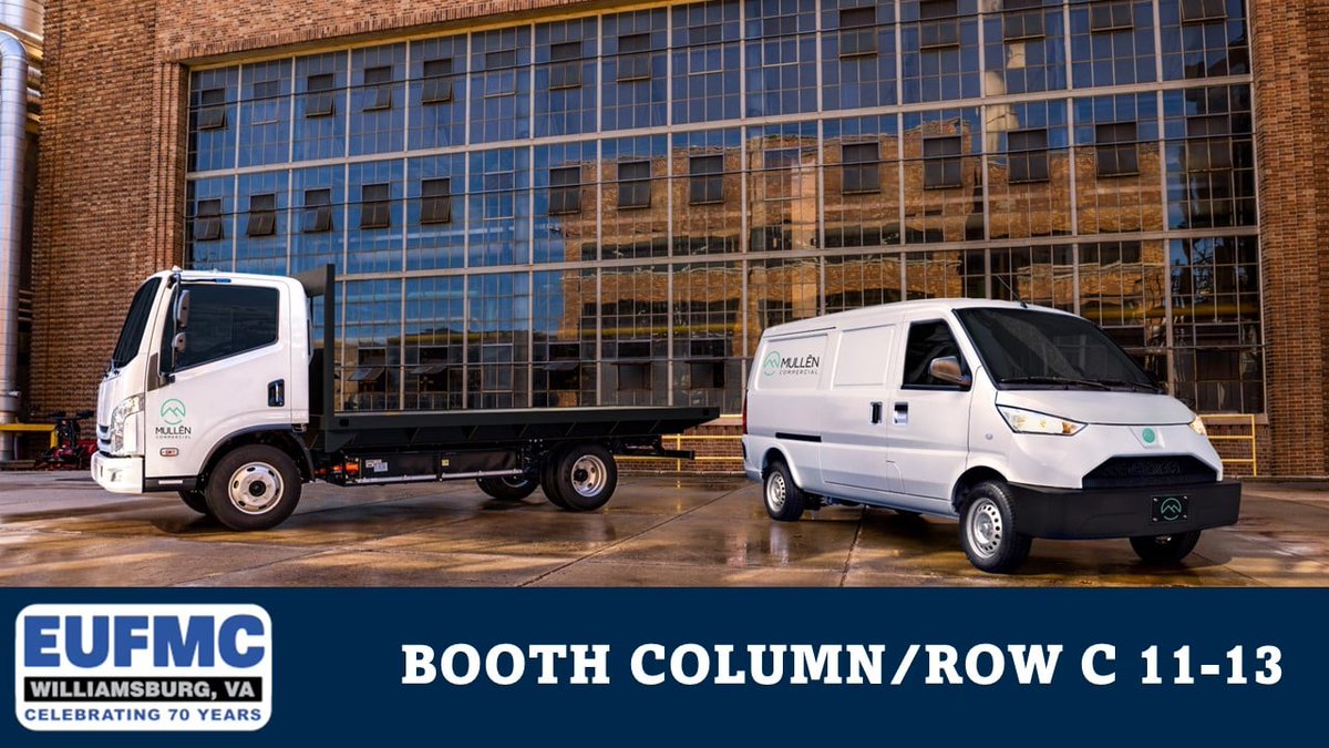 #MullenCommercial is at @EUFMC this week, an educational conference for fleets that operate, manage & maintain utility equipment. Come by the Williamsburg VA Convention Center to see the #MullenONE & #MullenTHREE #CommercialEVs Request a demo/pilot today:hubs.ly/Q01Sfy1-0