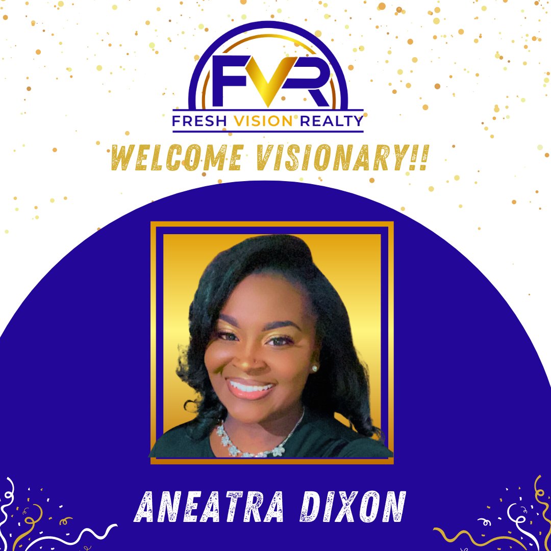 freshvisionteam's tweet photo. We're delighted to welcome the accomplished Aneatra Dixon to our Fresh Vision Realty brokerage. 🏡 With a rich background in nursing and a growing expertise in real estate, Aneatra is all set to shine at Fresh Vision Realty. Stay tuned for more updates! 🌟 https://t.co/eMNAKrKWSw