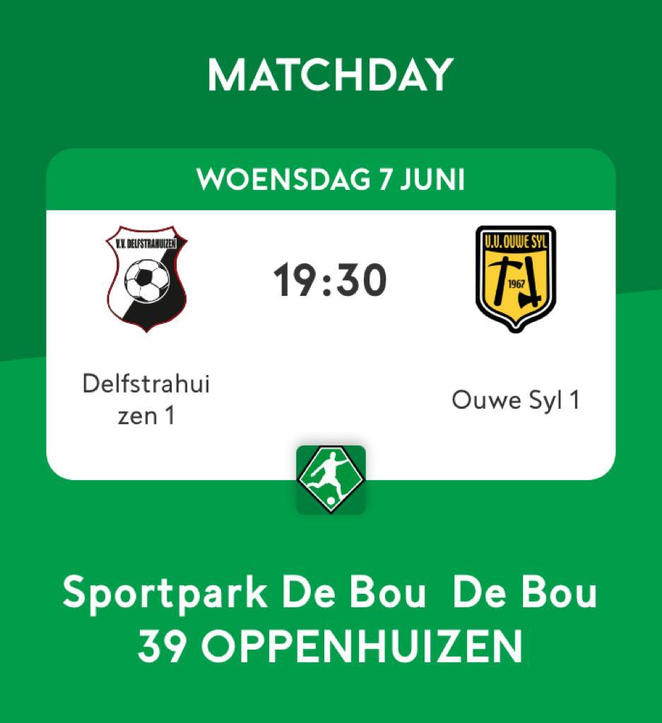 Woensdagavond is het d'r op of d'r onder voor Ouwe Syl 1. De finale in de nacompetitie voor behoud 4e klasse. Kom allen, wij rekenen op jullie support💪. Entree 3 euro. Locatie TOP'63 te Oppenhuizen