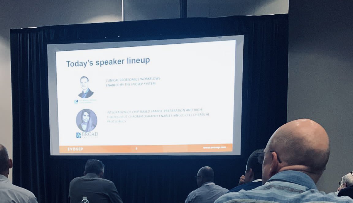 massDynamicsCo's tweet photo. Welcome world, to Day 1 of #asms2023 ππ½ that kicks off with 7am #teammassspec vendor breakfast seminars. Impressive speaker lineup ππ½ π£@thermofisher @EvosepBio @asmsnews #proteomics @labs_mann @MPI_Biochem @BroadProteomics @ClaudiaCtor #massgeek https://t.co/c6dOOOi88V