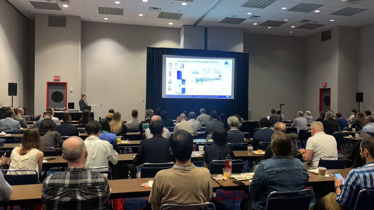 massDynamicsCo's tweet photo. Welcome world, to Day 1 of #asms2023 ππ½ that kicks off with 7am #teammassspec vendor breakfast seminars. Impressive speaker lineup ππ½ π£@thermofisher @EvosepBio @asmsnews #proteomics @labs_mann @MPI_Biochem @BroadProteomics @ClaudiaCtor #massgeek https://t.co/c6dOOOi88V