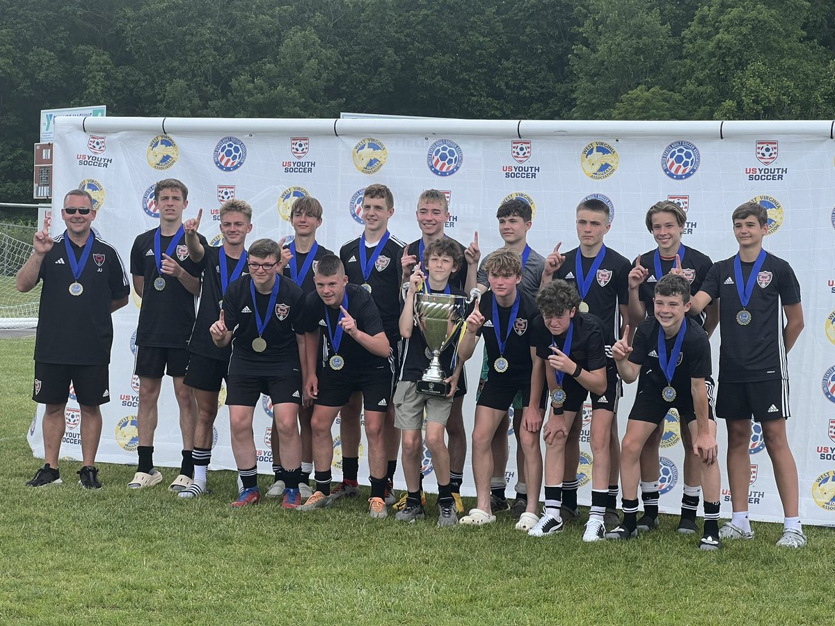 AndrewHolt2026's tweet photo. Legacy 08 boys! @wvsoccer State Cup 2023 Champions! #WVSAStateCup #soccer #champion #Championship @usyscups @USYouthSoccer https://t.co/2Hp0OZ9uz2