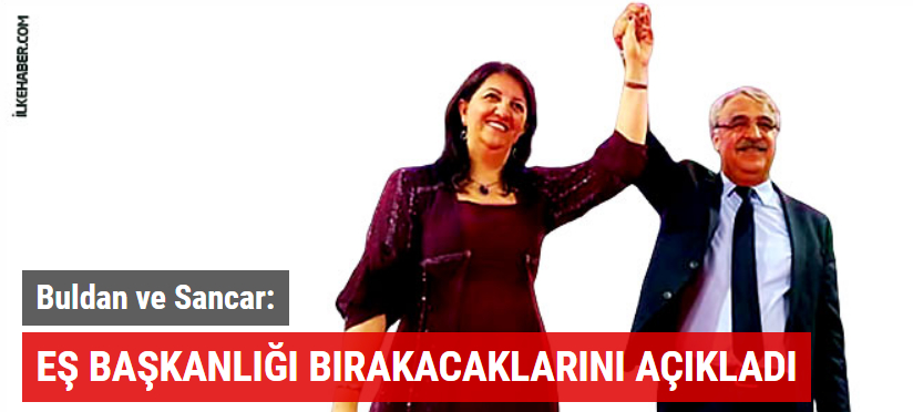 Buldan ve Sancar eş başkanlığı bırakacaklarını açıkladı ilkehaber.com/haber/buldan-v… @<a href="/ilkehaber/">ilkehaber</a> aracılığıyla