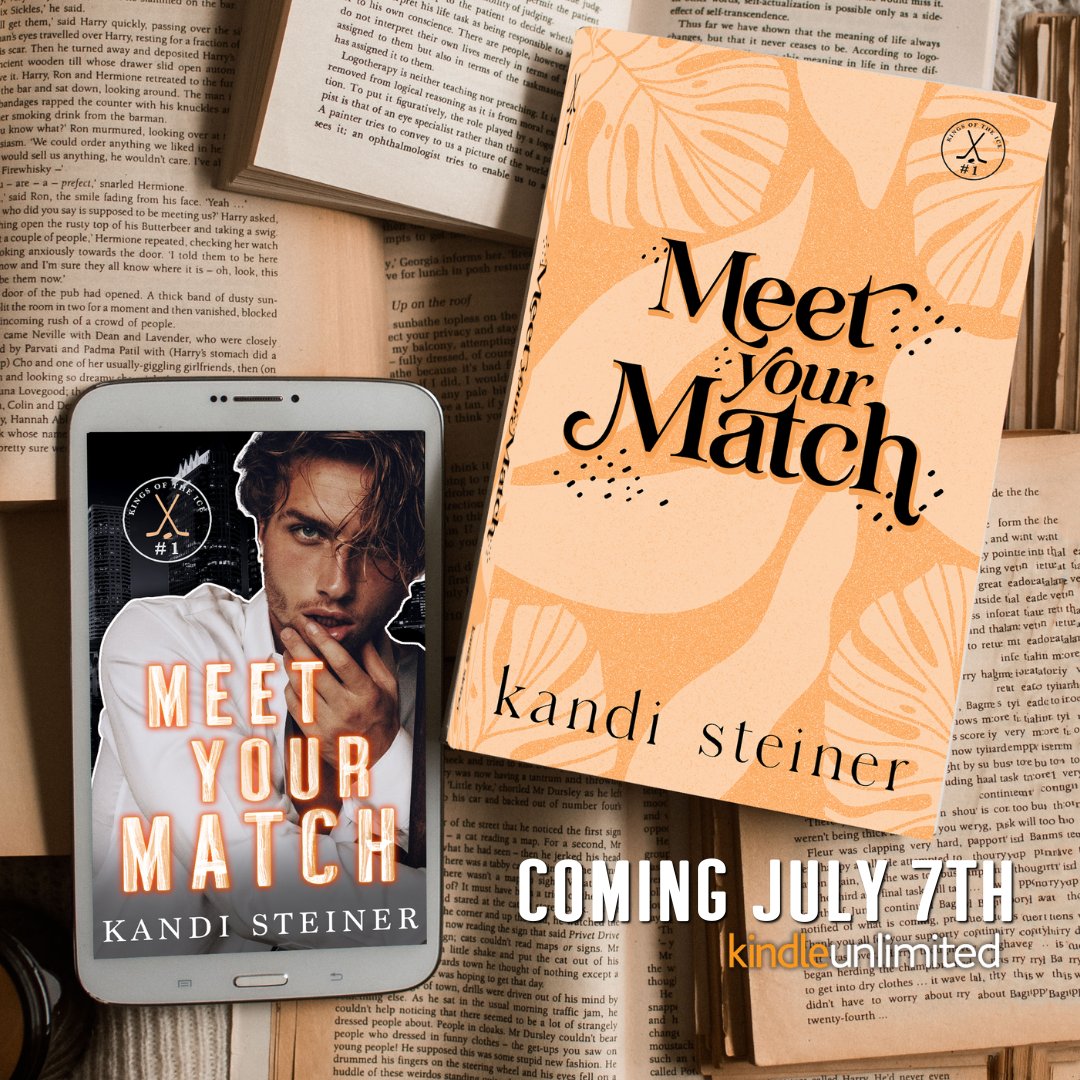 OMG 🏒@KandiSteiner has revealed the GORGEOUS cover for Meet Your Match (releasing July 7, 2023!)

You can Pre-order today!
mybook.to/MeetYourMatch

@valentine_pr_ #kandisteiner #kingsoftheice #kindleunlimitedromance #hockeyromance #enemiestolovers #forcedproximity #sportsromance