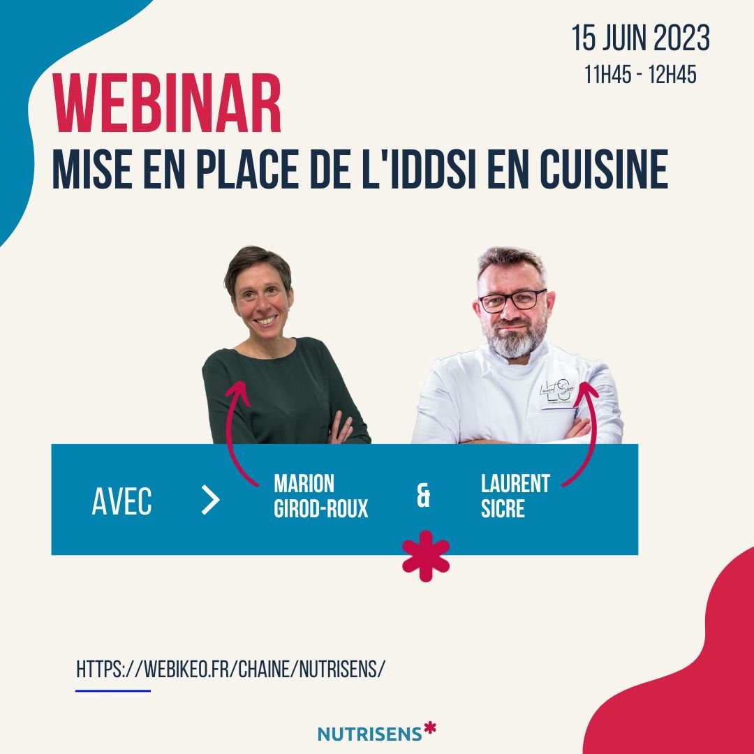 [📣 Webinar ]
Vous travaillez en EHPAD ou en établissement de santé et vous voulez en savoir plus sur la mise en place de l’IDDSI en cuisine ?
Pour vous inscrire c'est par ici ➡️ lnkd.in/gj5Pd6R8