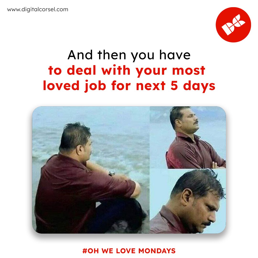 Digital_Corsel's tweet photo. Monday blues are like...“We are definitely not ready for Monday, are we?”
Visit us @ https://t.co/oxHUnmTGsJ
#DigitalCorsel #mondaymeme #mondayblues #CIDmemes #Dayacid #marketingmotivation #agencylife #lifeofdigitalmarketer #marketing #digitalmarketingtips #stories #facebookads https://t.co/jitoyOU0ig