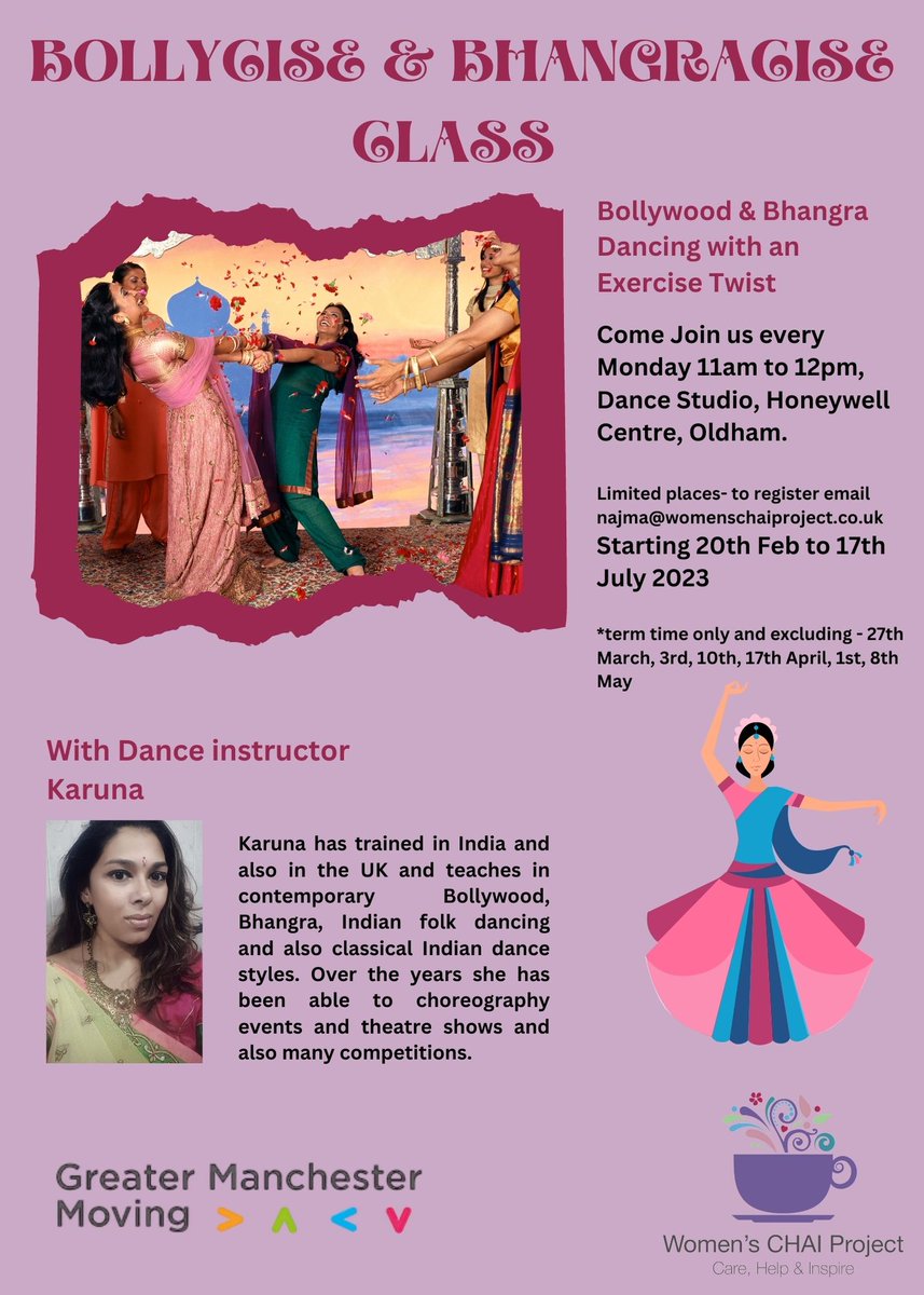 CHAI_Project's tweet photo. 3 Fitness Groups a week!!!! working with amazing partners and instructors. We have a few spaces in all classes free...so drop us a txt or message to register  and come and join us #GetActive #MoveMoreFeelBetter #empower #mentalhealth #PhysicalHealth #wellbeing #LoveOldham https://t.co/zceaYXVmeL