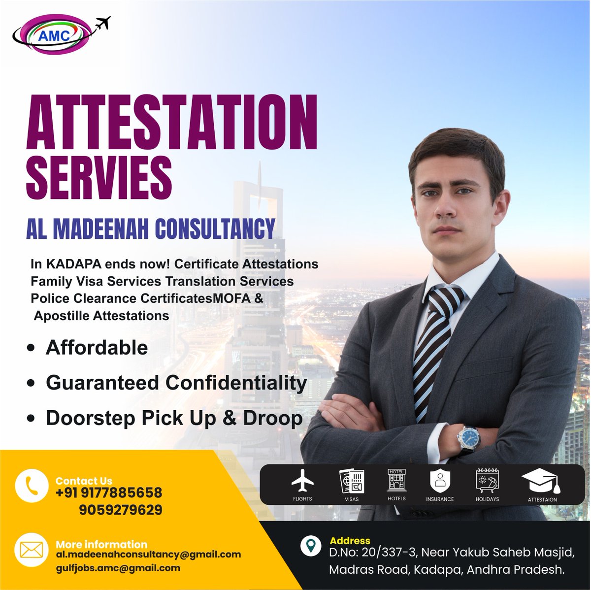 AMCConsultancy's tweet photo. Fast &amp;Secure Attestation Service in Kadapa Since from 8 Years https://t.co/SJGle0bxeo