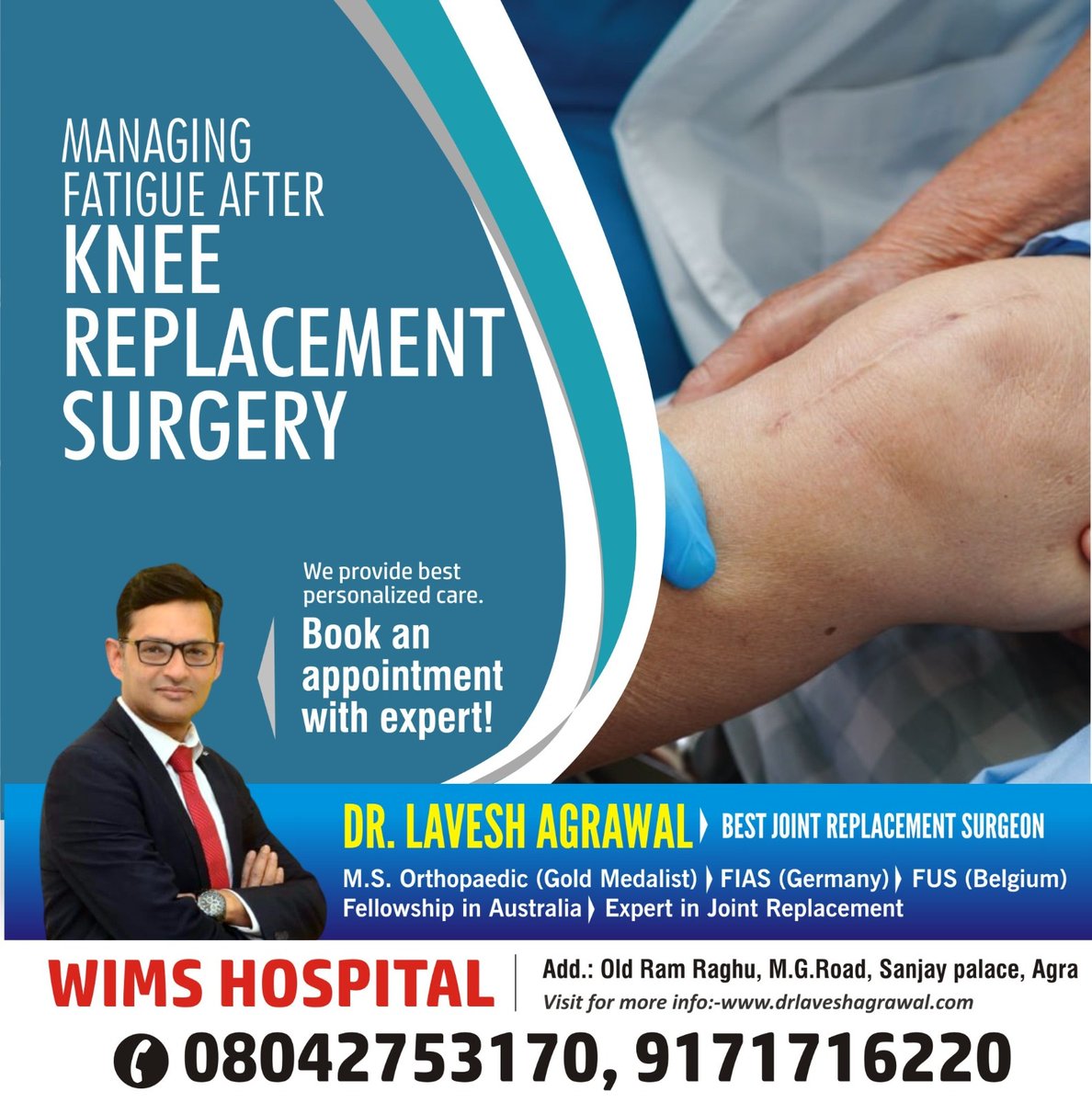 Knee replacement surgery in Agra
Knee replacement surgery has become ..For more info visit...drlaveshagrawal.com/latest-update/…