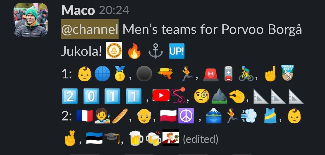 Ja tuosta <a href="/AngAnkkuri/">Angelniemen Ankkuri</a> 1. ja 2. joukkueet Porvoo Borgå Jukolaan! #Jukola #Jukolanviesti #viestiliiga