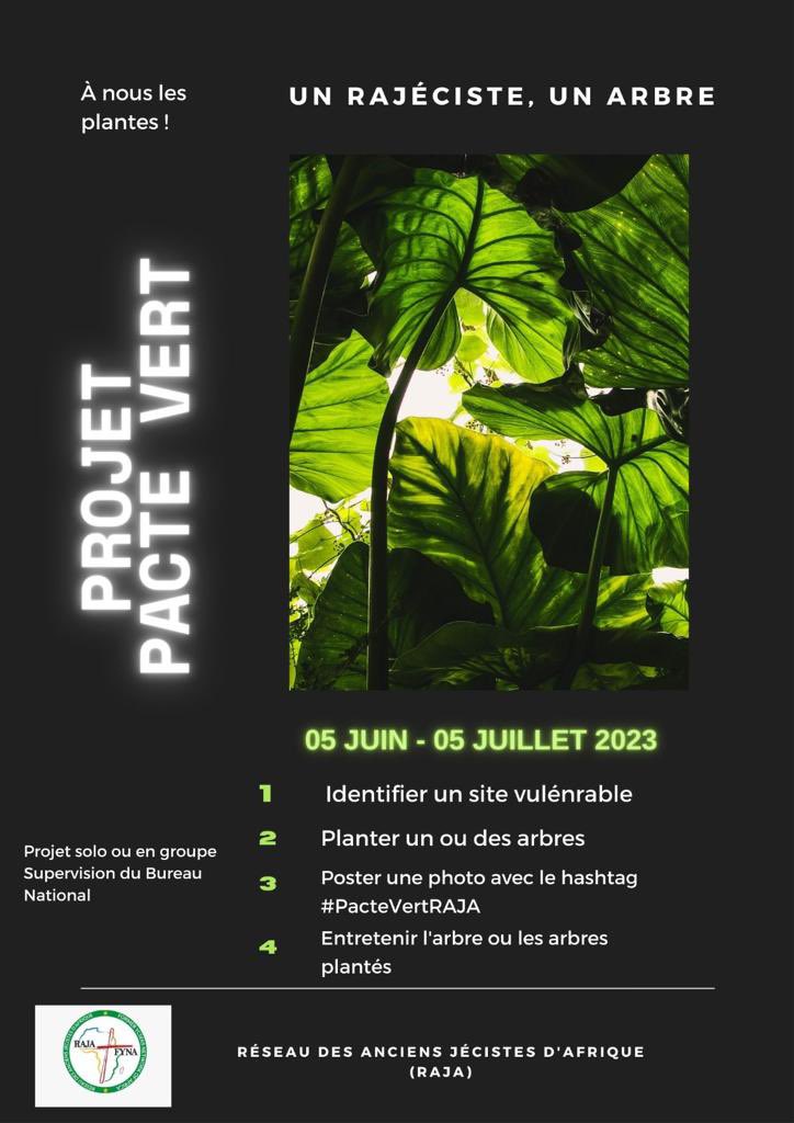 RajaFyna's tweet photo. Sauvons la planète en luttant contre le réchauffement climatique. Notre choix, planter et entretenir des arbres pour créer une ceinture verte. Adoptons le Pacte Vert du RAJA. #PacteVertRAJA #ECG #RAJA #FYNA @Rajatgofficiel @RajaFyna https://t.co/3QIQq9vwUT
