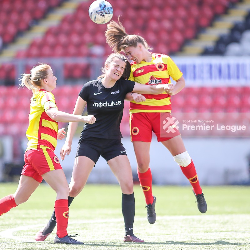 SWPL's tweet photo. 📷 | One goal was enough for @stiruni_wfc to maintain their SWPL 2 status against @RossvaleFCWomen in the Play-off Final 💪

Find more images via our Facebook and Instagram pages ⬇

📷 @CollargeImages &amp; @hmfcalum