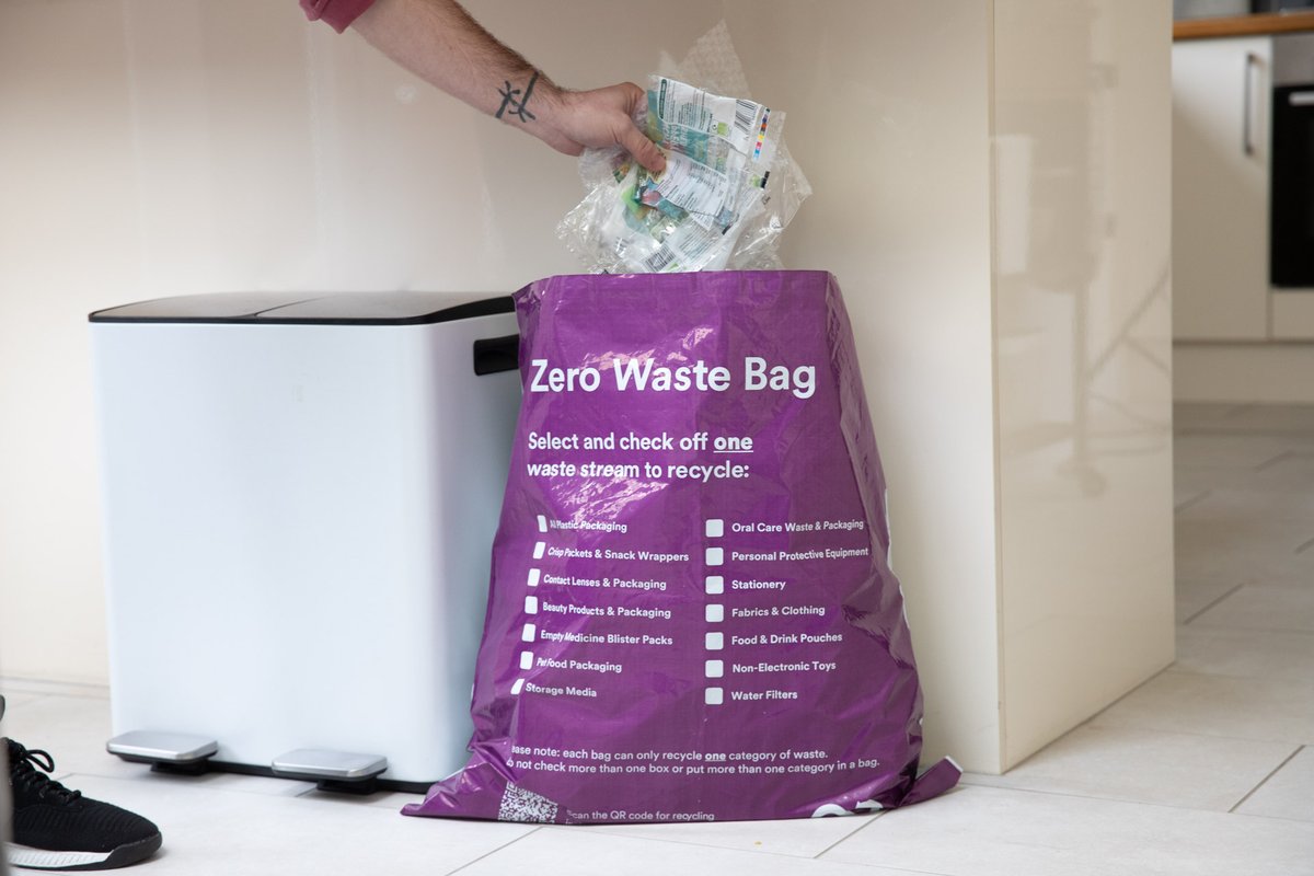 Zero Waste Bag Launched For Brits To Recycle The “Unrecyclable” @TerraCycleUK spnews.com/zero-waste-bag/ #sustainablepackaging #recyclability #packaging #sustainability #circulareconomy #recycledmaterials #resourceefficiency