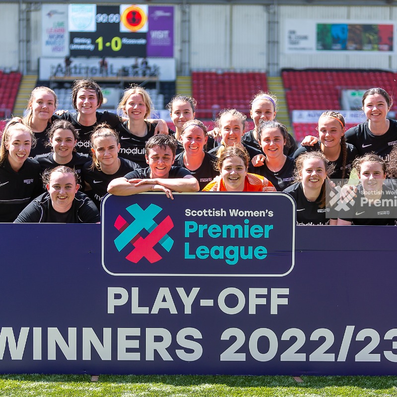 SWPL's tweet photo. 📷 | One goal was enough for @stiruni_wfc to maintain their SWPL 2 status against @RossvaleFCWomen in the Play-off Final 💪

Find more images via our Facebook and Instagram pages ⬇

📷 @CollargeImages &amp; @hmfcalum
