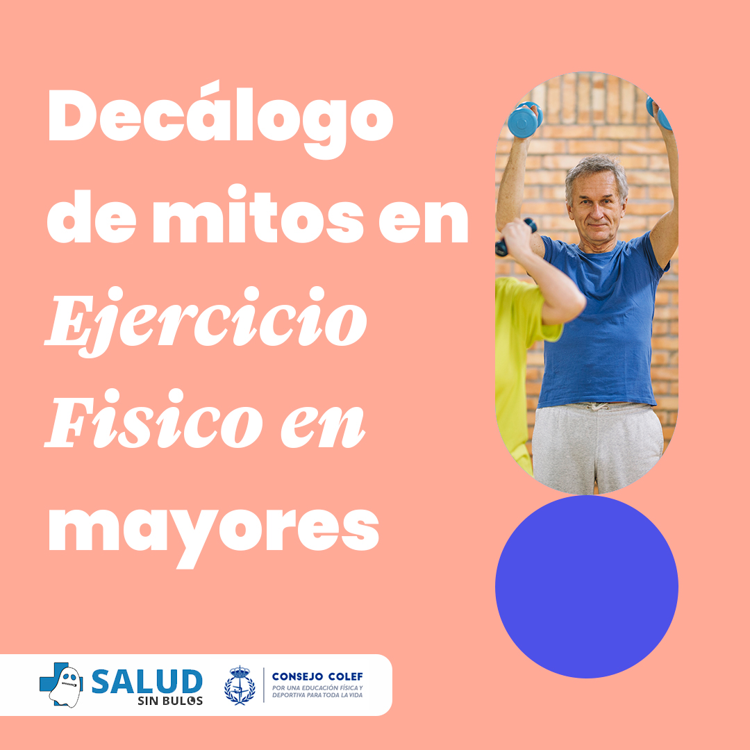 SaludsinBulos's tweet photo. ¿Sabías que los bulos sobre ejercicio físico 🏋 en mayores 🧓 👴pueden aumentar la fragilidad?

Desmontamos los 10 más habituales con @ConsejoCOLEF con quien hemos firmado un acuerdo de colaboración 

👉 https://t.co/PSAUaJE76z

#SaludsinBulos https://t.co/vZ3qSzLHkW