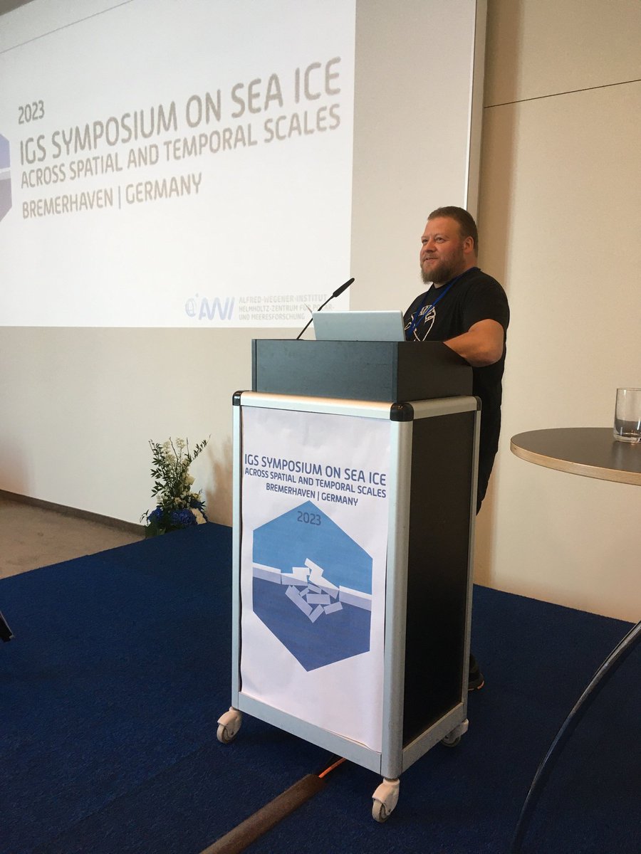 OceanSeaIceNPI's tweet photo. Mats Granskog @NorskPolar @CRiceS_H2020 opening one of  the first science sessions on sea-ice processes at the #IGSseaice @igsoc conference https://t.co/SWETRbGiXS