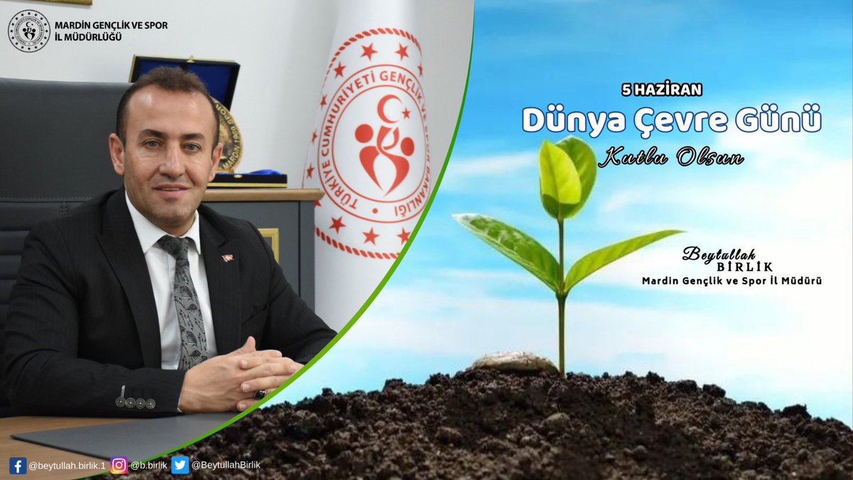 BeytullahBirlik's tweet photo. Daha yeşil daha güzel yaşanabilir bir dünya için doğayı sev, geleceğini koru. 5 Haziran Dünya Çevre Günü Kutlu Olsun.
@OA_BAK https://t.co/U6GQqzKx0A