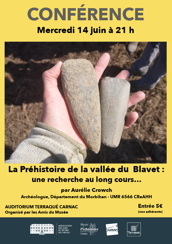 CReAAH_UMR6566's tweet photo. 🥁 Annonce : Conférence / Archéologie
📍  mercredi 14 juin à 21 h à Carnac
"La Préhistoire de la vallée du Blavet" par Aurélie Crowch, archéologue, @morbihan_fr, @CReAAH_UMR6566
https://t.co/0mk9I8mpiN https://t.co/8kJuif7viP