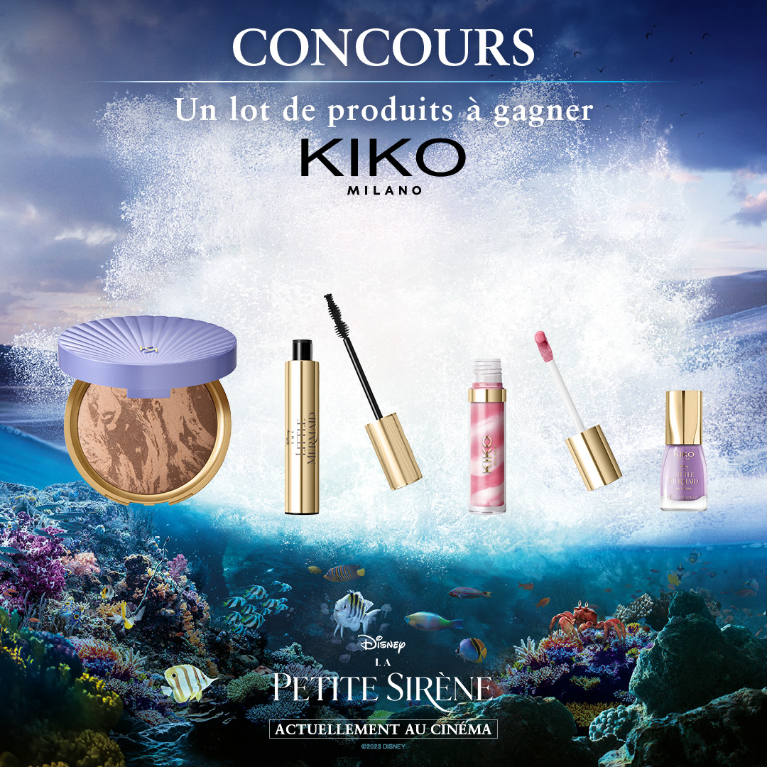 Profitez d’une balade sous l’océan et tentez de remporter des produits <a href="/KikoMilanoFR/">KIKO MILANO FR</a> de la collection #LaPetiteSirène, en RT ce tweet. 🧜‍♀️