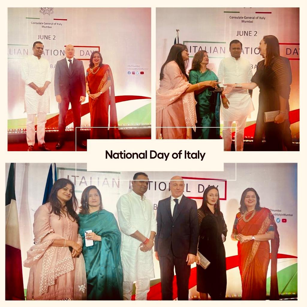 #DrivingTheChange

It was a great honour to participate in the celebration commemorating the National Day of Italy, alongside esteemed guests such as the Hon. Speaker of the Maharashtra Legislative Assembly, Shri <a href="/rahulnarwekar/">Rahul Narwekar</a> Ji, as well as the Hon. Consul General of Italy, Mr.