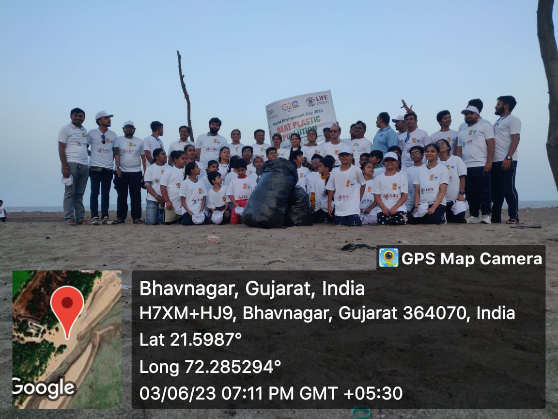 krcscbhavnagar's tweet photo. 04-06-‘23 |#LokVigyanKendraBHAVNAGAR &amp; @gpcb_bhavnagar Jointly Celebrated WorldEnvironmentDay to theme under Beat Plastic Pollution. To organised Beach Cleaning Campaign At. Koliyak &amp; Kuda. 210 #EnvironmentLover Joining this Campaign.

@InfoGujcost @dstGujarat @vnehra @mahiti_bvn https://t.co/J8UTDZdRzq