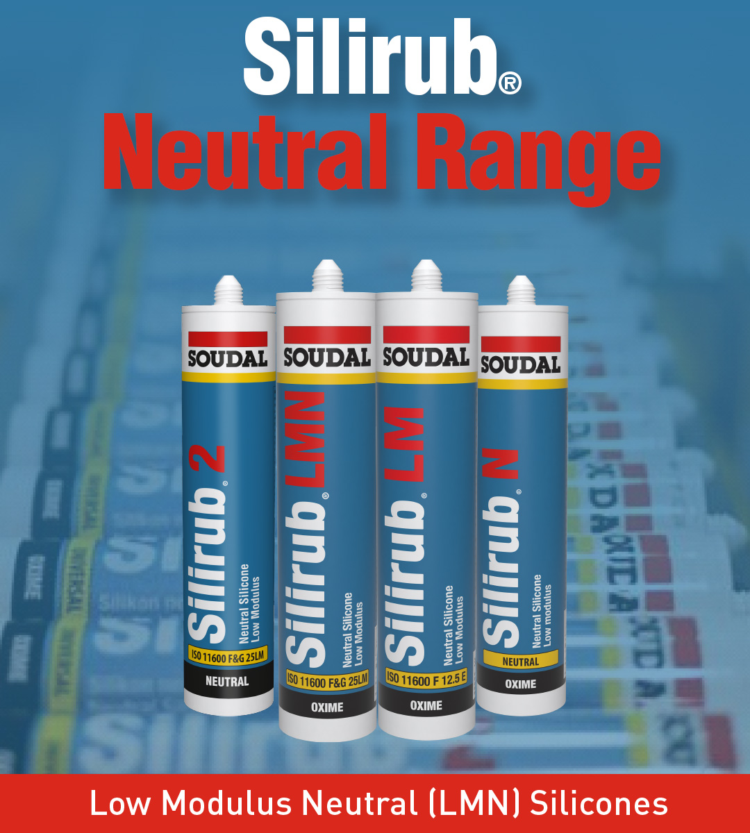 Silirub Neutral range is the perfect solution for your construction needs when it comes to high-quality sealants!

For more information on the Silirub Neutral range, visit our website: fal.cn/3yOJk

#Soudal #Sealant #BuildTheFuture