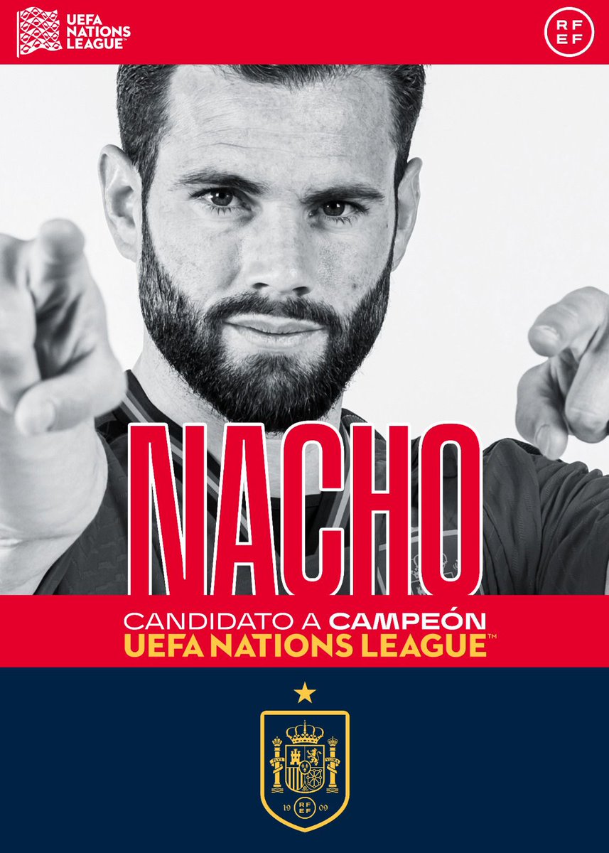 SEFutbol's tweet photo. 🚨 𝗢𝗙𝗜𝗖𝗜𝗔𝗟 | @nachofi1990 se une a la concentración de la @SEFutbol para la #NationsLeague.

⬇️ David García causa baja en la convocatoria por lesión.  

ℹ️  https://t.co/A1Ir1Gu1R8 

#VamosEspaña https://t.co/lsCjPYJBuG