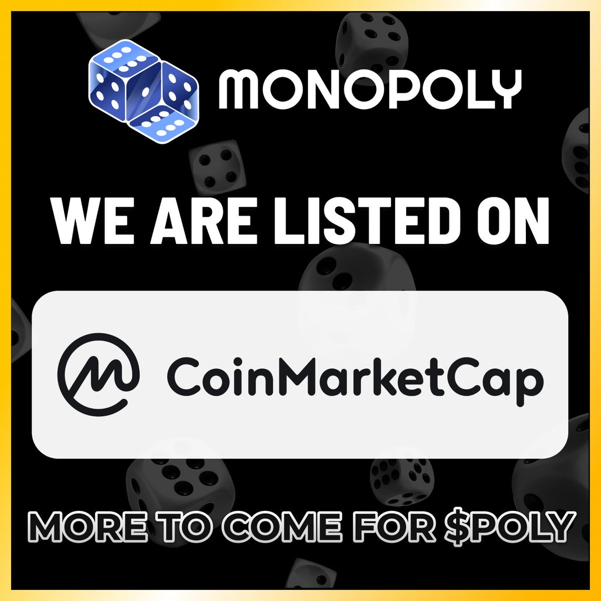 Monopoly Finance is now listed on @CoinMarketCap More listings to come Stay tuned players! See Monopoly Fi on CMC👇 coinmarketcap.com/currencies/mon… #Arbitrum