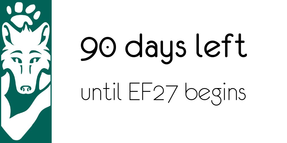 isitef's tweet photo. 90 days until EF27 :) #eurofurence #EF27 https://t.co/G9ppxHGKVp