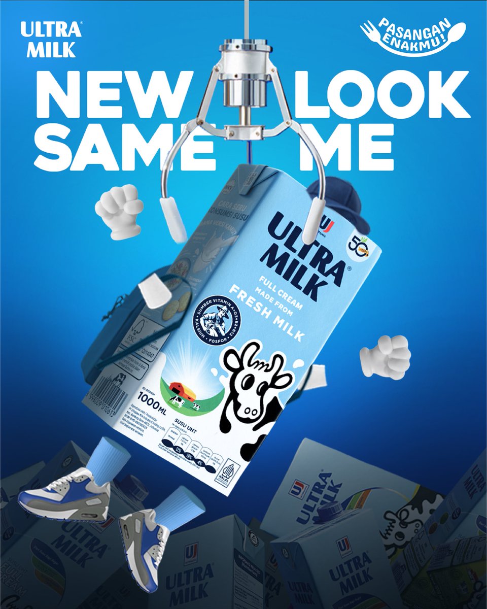 mymilk_id's tweet photo. Ambil yang lama atau ambil yang baru, rasa dan nutrisi, Ultra Milk Full Cream 1000 ml tetap sama untuk jadi #PasanganEnakmu.
#UltraMilk
#PasanganEnakmu
#TambahUltraMilkTambahEnak
#NewLookSameMe https://t.co/PTXMAKlTvA