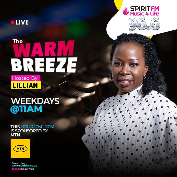 Request for your favorite Gospel song now sponsored @mtnug with @AyiekohLillian, we are Music 4 Life.
#SpiritFm | #Music4Life