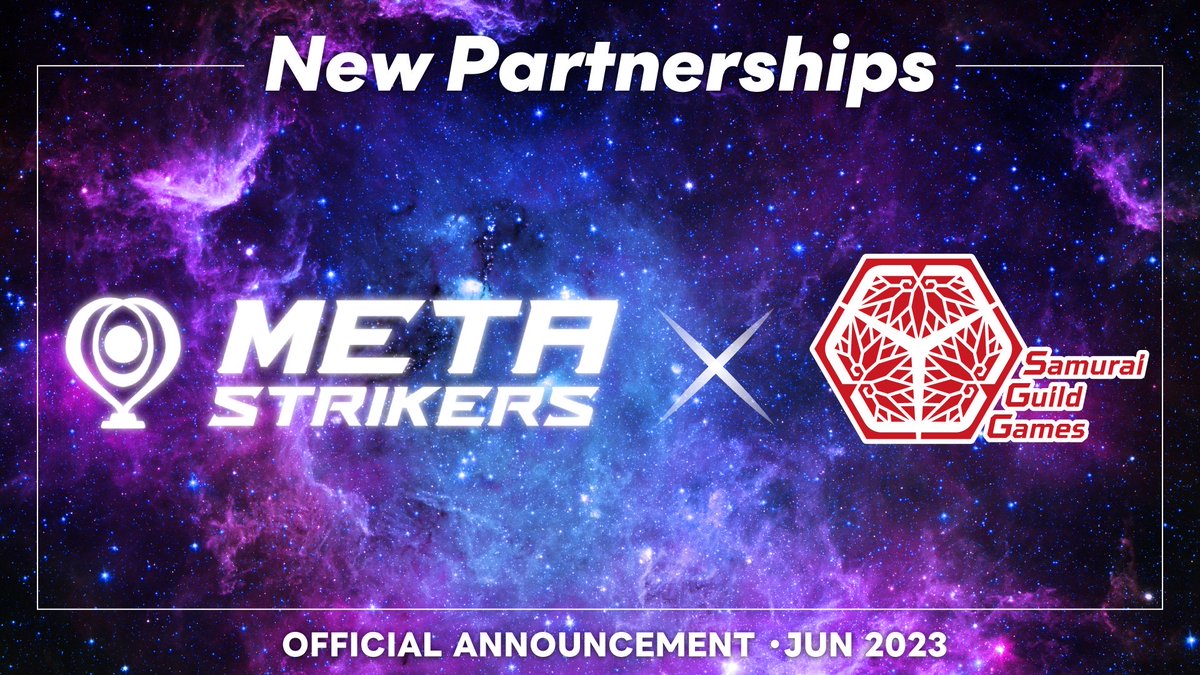 SamuraiGuildNFT's tweet photo. 🎊提携発表🎊

この度 #SamuraiGG は @MetaStrikersGLB 様とパートナー提携をさせて頂きました✨
PJ盛り上げに協力させて頂きます‼️

MetaStrikersとは？
戦略性の高いサッカーゲーム
チーム編成や育成、バフによって勝率が大きく変化し、寿命制やトークンバーン割合など持続性も考えられています👀 https://t.co/K43CdfSS6l