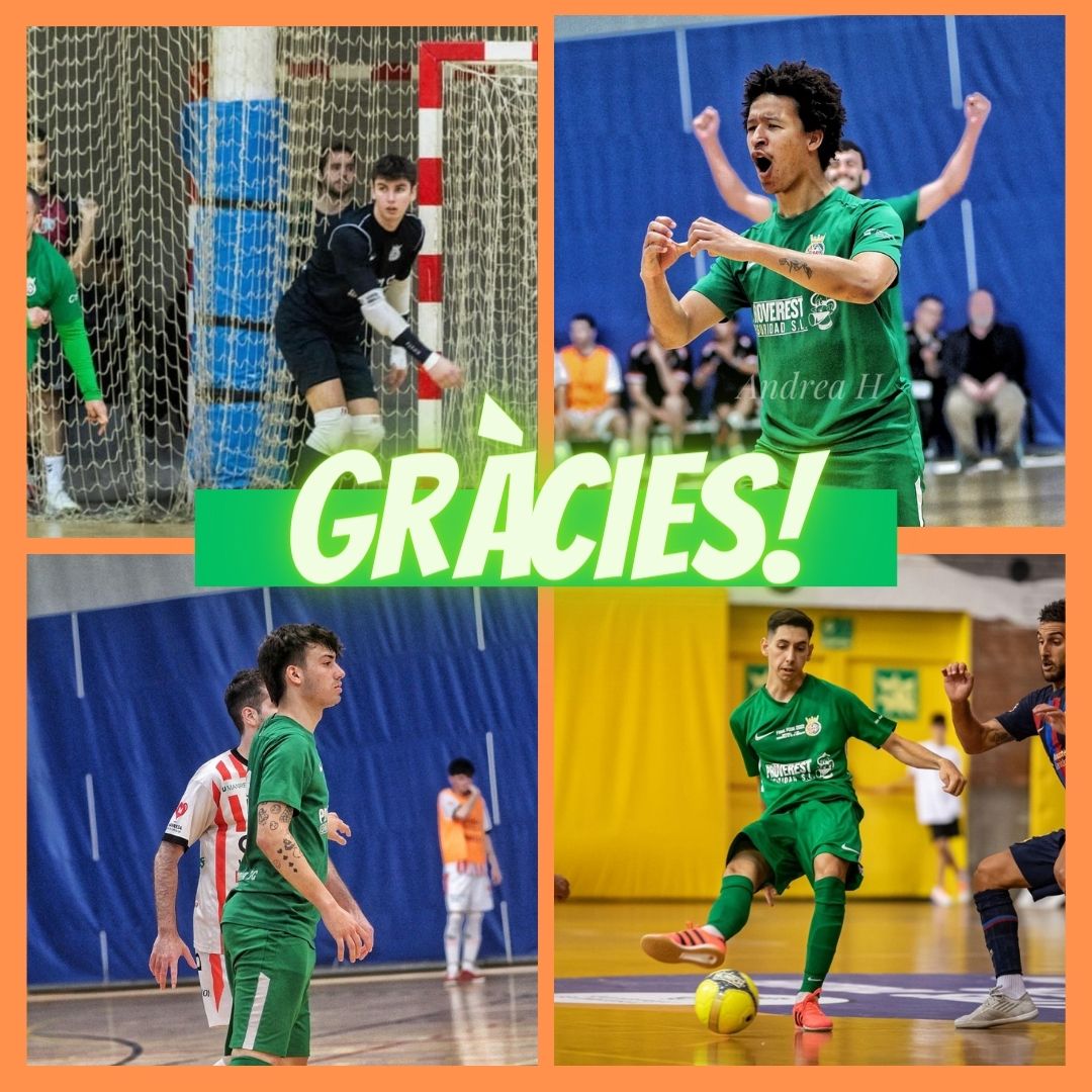 𝗙𝗨𝗧𝗦𝗔𝗟⚽️

Els jugadors Ramón Morales, Ricardinho, Jan Torras i Àlex López, aquest últim després de 4 temporades amb nosaltres, causen baixa del Cerdanyola FC. 

Gràcies per el treball, la feina i l'esforç vestint el verd. Tota la sort en els vostres nous reptes!👏

#futsal