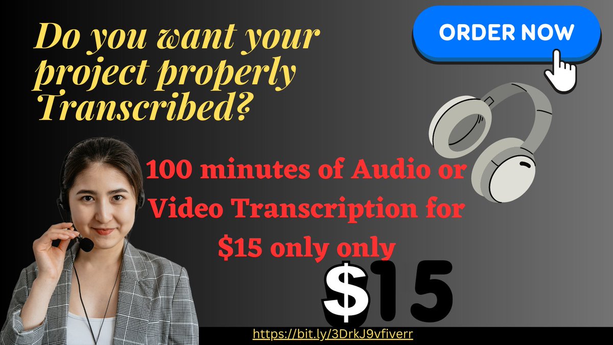 PramiSilva's tweet photo. Do you want your project properly transcription?
Follow the mentioned link https://t.co/wRKoDuwnBH
#trancription #transcriptionist #transcript https://t.co/qkg9Anlkly
