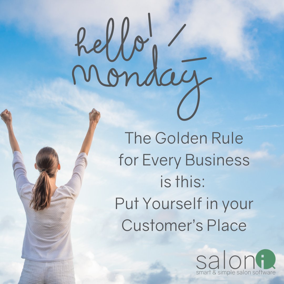 saloniqsoftware's tweet photo. #mondaymotivation
SalonIQ gives you all of the tools you need to profile your clients, gather feedback and use it to improve, grow and attract new clients.
#saloniq #customerisalwaysright #salonsoftware #hairsalons #beautysalons #spas #businessgrowth https://t.co/Sgz4YcNwts