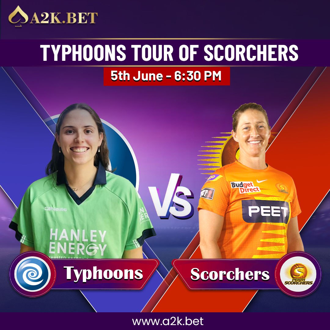Typhoons Women will take on Scorchers Women in the T20 Women Super Series.

📅 5th June - ⏱ 6:30 PM

👉 Join and get tips here : t.me/sportsadda8

#typhoons #scorchers #wt20 @womencricket #englandcricket #t20 #cricket #bets #dreamteam