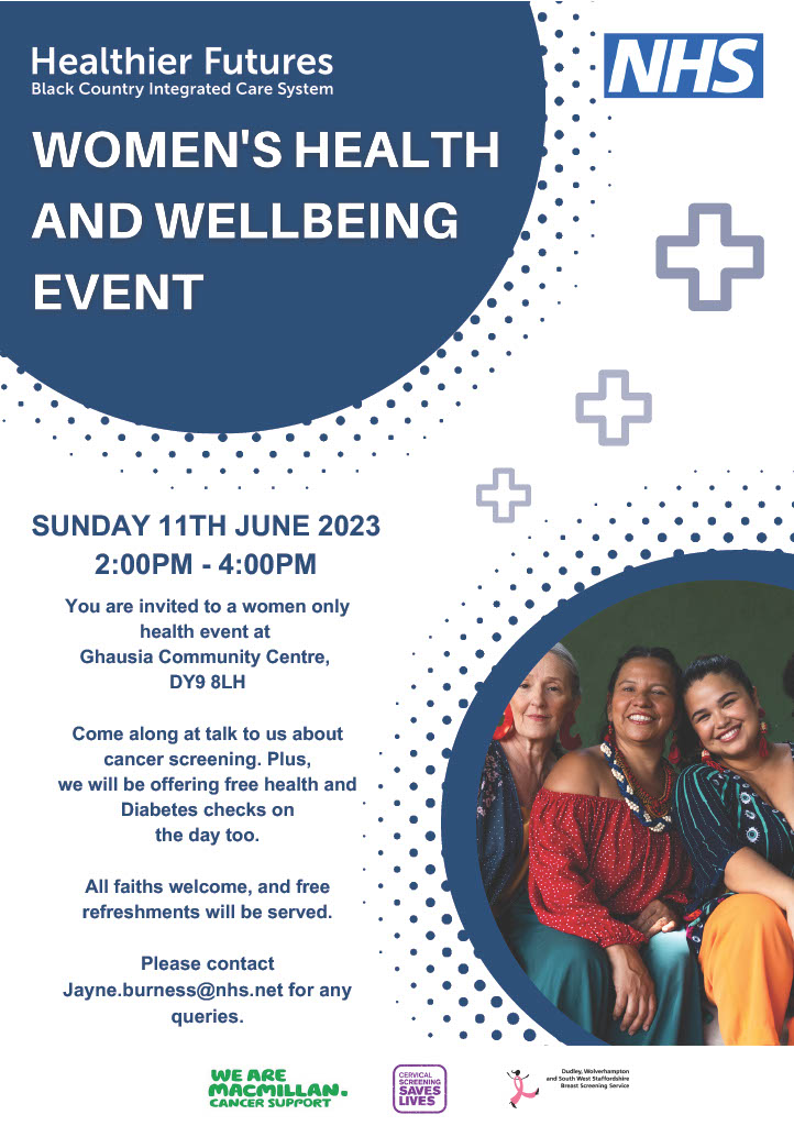WHCancerSupport's tweet photo. Great opportunity for local ladies to attend a health and wellbeing event. Everyone is welcome and there is no need to book. https://t.co/j0OSMH9dg8