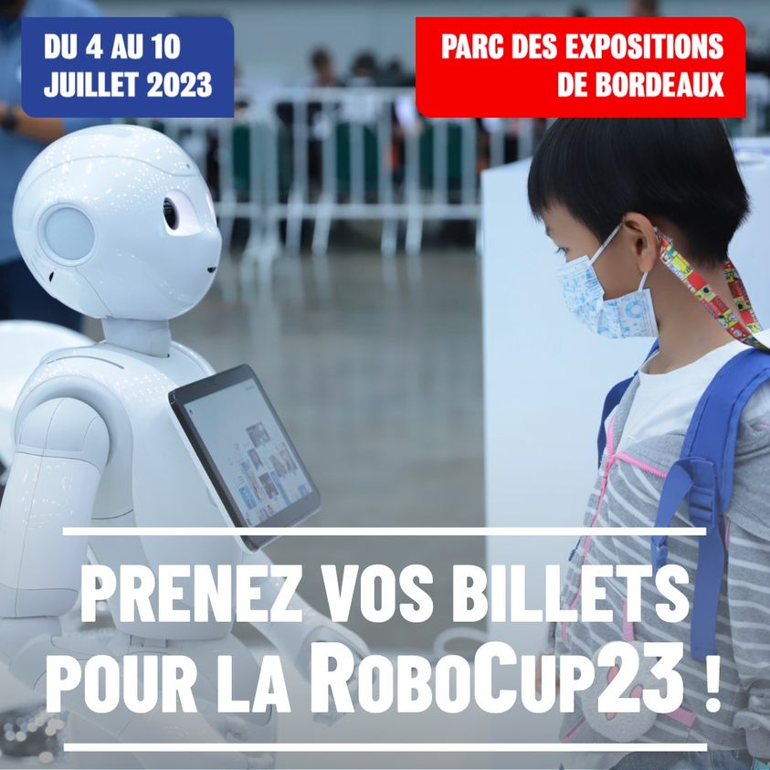 🇫🇷 See you in #Bordeaux next July! @RoboCup2023 #RoboCup2023 #robotique & #IA @RoboCup_org @NvelleAquitaine @BxMetro @univbordeaux