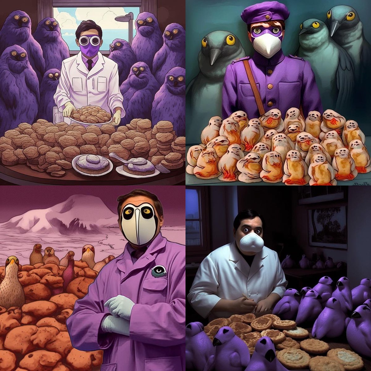 gingercamel_'s tweet photo. Which piece of AI art is your favourite? 

#doha #qatar #creative #creativethursday #artificialintelligence #ai #aiprompts #creativeagency #gingercamel https://t.co/1gJn7jhbm1
