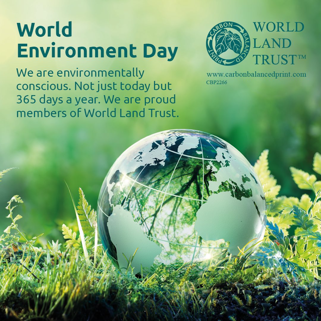 cga_print's tweet photo. 🌲 Today is World Environment Day. At Colourgraphic Arts we are doing our bit for the good of the environment every day, not just today and are proud members of World Land Trust. 🌲
 
What are you doing today to help the planet? 🌍
#WorldEnvironmentDay
#Environment
#SaveThePlanet https://t.co/LF9XRpI33s