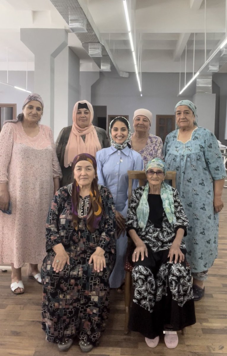 I’ve been in Bukhara where I interviewed these wonderful septegenarian women who work in a zardozi embroidery factory. Zardozi is opulent gold thread embroidery that was once worn only by the emir of Bukhara, and passed down by male zardozi masters.