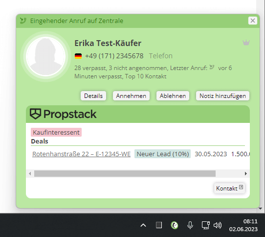 PhoneMondo's tweet photo. Die neue Woche startet mit einer neuen Integration: Propstack 🎉
Propstack ist ein intuitives Immobilien-CRM für Unternehmen.
Verbinden Sie PhoneMondo mit Propstack, damit die Kontakte aus Propstack in den Anrufbenachrichtigungen (mit Links) angezeigt werden uvm. https://t.co/U5Qi1pvxNE
