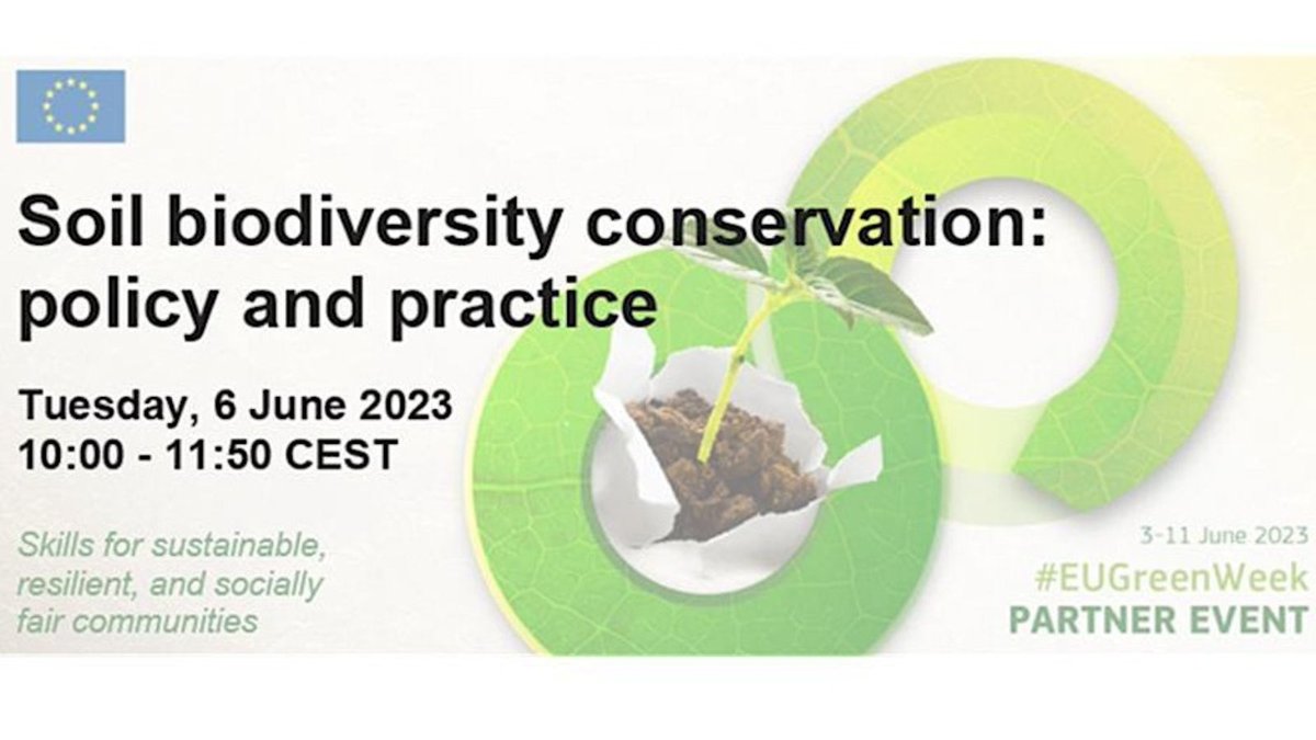SOILGUARD_H2020's tweet photo. 🌍💚 Friendly Reminder: Join us for an inspiring event during EU Green Week! 📅
🌱 Explore soil biodiversity conservation and sustainable management.
🌿 Connect with experts and discover ecosystem services.
🌍 Contribute to a sustainable future.
📆 Date: June 6th
⏰ Time: 10:00 CEST
🔗 Register: [https://t.co/guccRwi38L]
Mark your calendars, and don't miss out on this valuable opportunity! #SOILGUARD #IUCN #EUgreenweek #soilbiodiversity #sustainablefuture