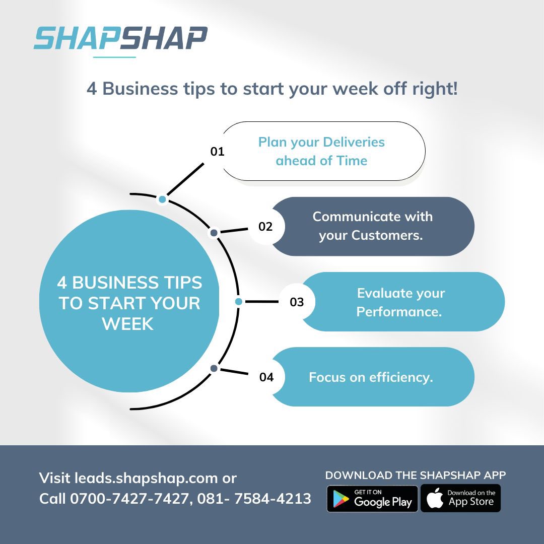 We are here to help you kick off the week with seamless logistics operations.  

Say goodbye to long wait times and hello to hassle-free shipping with SHAPSHAP DEDICATED SERVICES 

#LogisticsMadeEasy #GetMovingWithUs #ShipSmarter #DeliverWithEase #DownloadOurApp #LogisticsApp