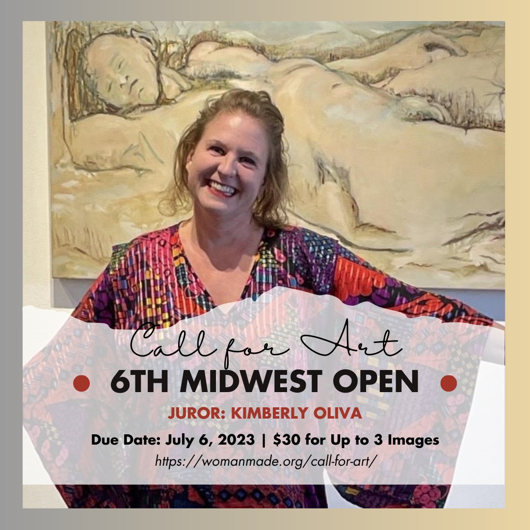 CALL FOR ART: 6th Midwest Open | Exhibition Dates: September 2–30, 2023

The Midwest Open is an annual exhibition at WMG that highlights women and non-binary artistic excellence from the Midwest. 

Entry Due Date: July 6, 2023

#womanmadegallery #feministart #womenartists
